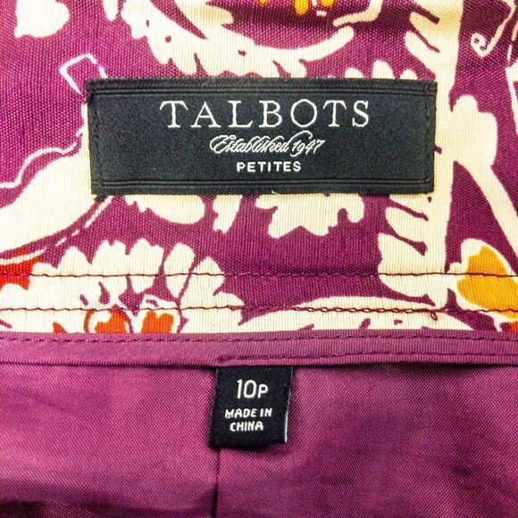 Talbots Silk Batik Print Full Wrap Sarong Skirt Sz 10P - Picture 6 of 12